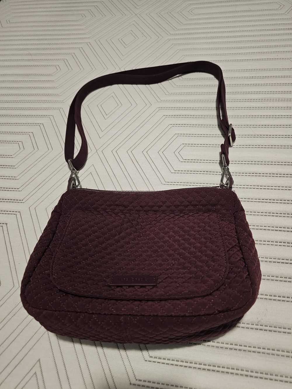 Vera Bradley Quilted Carson Mini Shoulder/Cross-Body Bag In Mulled Wine
